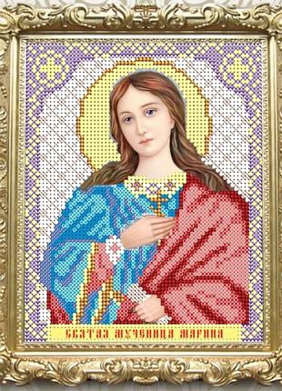 Схема для вышивки бисером иконы. святой марина