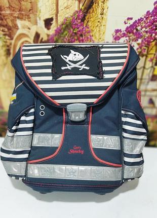Ортопедический школьный рюкзак captain shark.