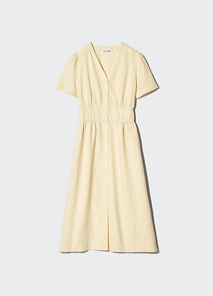 Платье из льняной смеси uniqlo (483823)