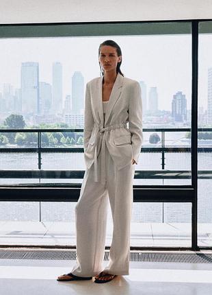 Блейзер жіночий атласний бежевий zara new