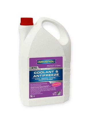 Антифриз червоний 5 л -37°c концентрат (1 -1) c12 evo etc vag tl 774-l ravenol