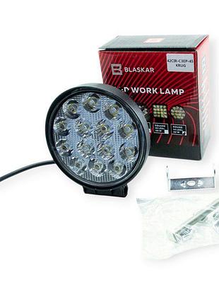 Фара додаткова led кругла 115х50 (дм, ш) 42w ближнє світло 3535 blaskar