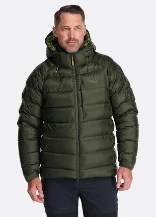 Чоловічий пуховик зимовий rab axion pro jacket army