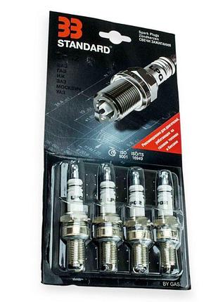 Свічка запалювання 33 standard lpg2 2108, (406) газ блістер (к-кт 4 шт)