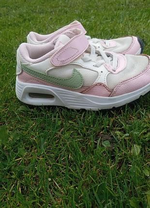 Кроссовки кожаные, белые, nike, primark