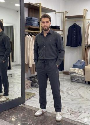 Летний комплект ralph lauren шины + рубашка l