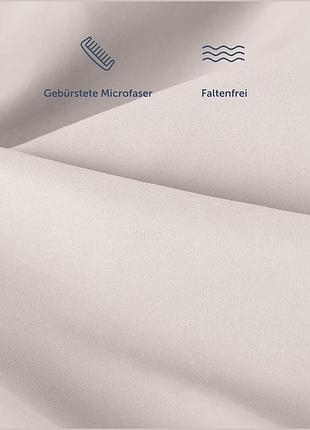 Простыня на резинке, blumtal, fitted sheet microfiber, ivory, 100% polyester микрофибра, дышащая, до 25 см 4