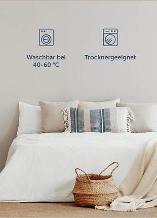 Простыня на резинке, blumtal, fitted sheet microfiber, ivory, 100% polyester микрофибра, дышащая, до 25 см 7