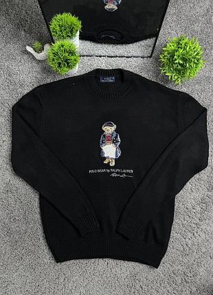 Свитер polo ralph lauren bear черный l