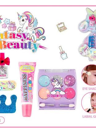 Набор детской косметики fantasy beauty "единорог" 12 предмета