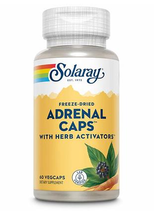 Solaray adrenal 170 мг с растительными экстрактами, 60 капсул