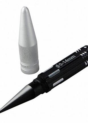 Rcturn — черный стальной развертка для нарезания резьбы на трубах, диапазон 0–14 мм, с винтовой крышкой