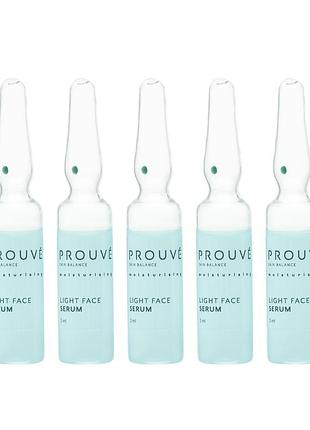 Легка сироватка prouvé skin balance cucumber & aloe vera для обличчя з гіалуроновою кислотою та пребіотиками, 10 х 3 мл