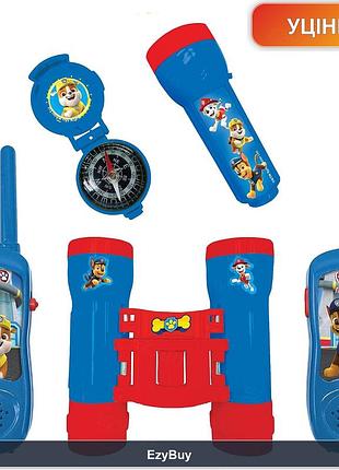 Набор игрушек для детей paw patrol rptw12pa с функцией связи на 120 метров, биноклем и компасом, фонариком