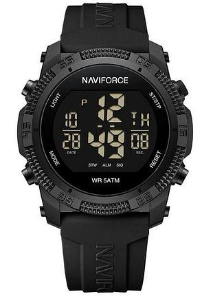 Мужские наручные часы naviforce europe black кварцевые, водостойкие.
