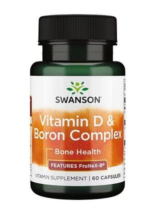 Борный комплекс витамина d, swanson, 60 капсул, для ежедневного рациона.