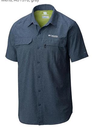 ☀️ мужская технологичная рубашка columbia irico short sleeve (titanium)