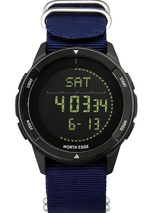 Чоловічий наручний годинник north edge alps special blue кварцовий, 2 ремінці.
