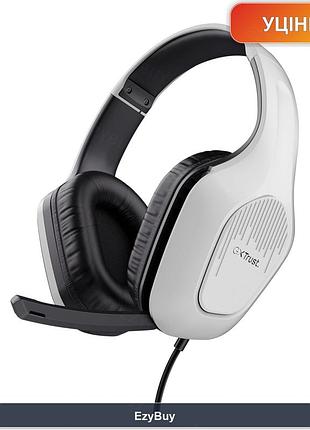 Наушники игровые gxt 415w zirox полноразмерные с откидным микрофоном и регулятором громкости для консолей и пк