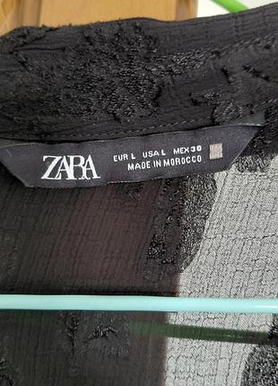 Черная блуза zara 2