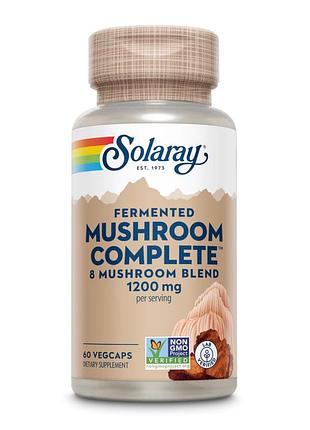 Комплекс ферментованих грибів solaray 1200 мг, 60 веганських капсул