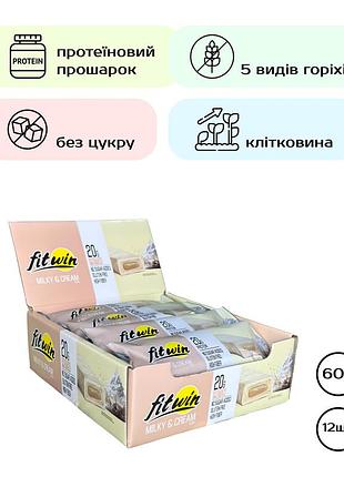 Протеїновий батончик, fitwin, для спортивного раціону.