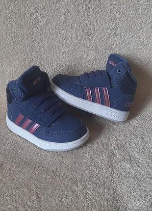 Adidas hoops mid 2.0 сникерсы кроссовки р.22 стелька 14см