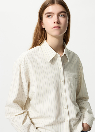 Сорочка oxford boxy uniqlo (483601)