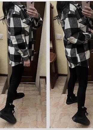 Рубашка теплая сорочка стиль zara верхняя одежда