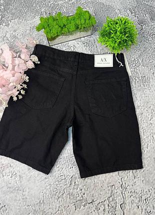 Шорты armani exchange черные джинсовые 31