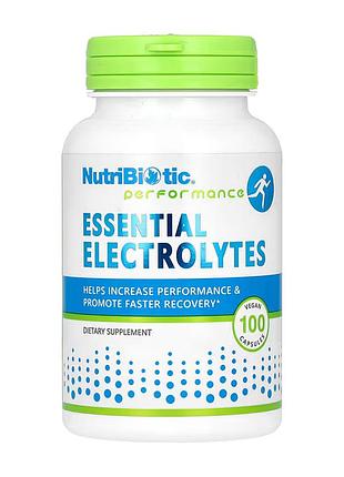 Эссенциальные электролиты, nutribiotic, 100 капсул, для спортивного рациона.