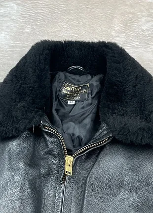 Куртка g-1 шкіра san diego leather company size 42 bomber leather jacket faux fur collar euc usa замовлення