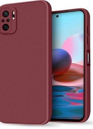 Чохол-накладка bizon android захист камери для xiaomi redmi note 10 4g сливовий фіолетовий