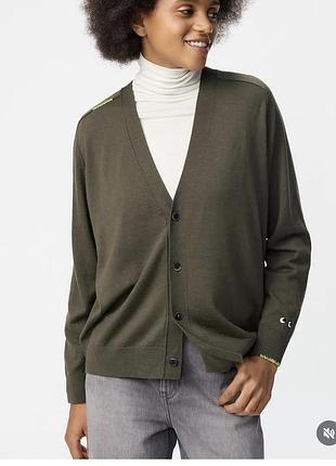 Стильний кардиган uniqlo x anya hindmarch, 100% вовна, l cos arket massimo dutti