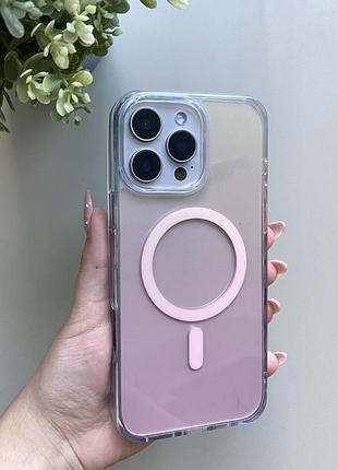 Чохол-накладка case lab rainbow для iphone 16 рожевий