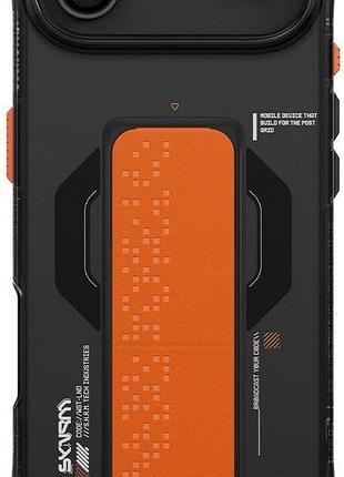 Чохол-накладка skinarma haxa (mag-charge + grip-stand) для iphone 17 air графітовий