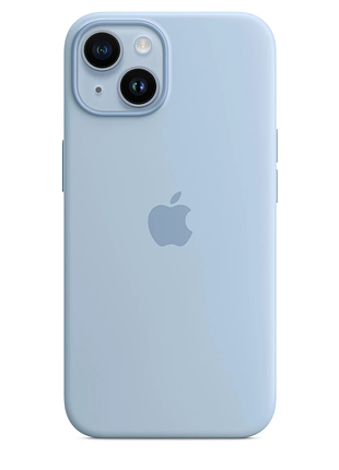 Чохол-накладка silicone case для iphone 15 блакитний