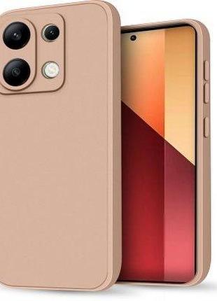 Чохол-накладка bizon android захист камери для xiaomi redmi note 13 pro 4g pink пісочний бежевий