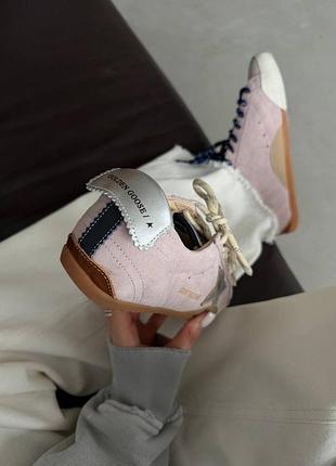 Кеди golden goose true star pink white 5