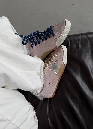 Кеди golden goose true star pink white 7