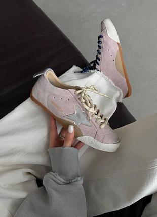 Кеди golden goose true star pink white 3