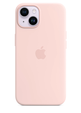 Чохол-накладка silicone case для iphone 15 рожевий