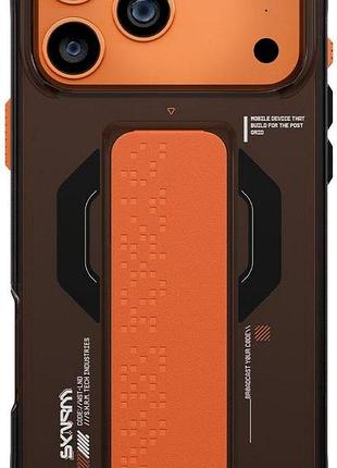 Чохол-накладка skinarma haxa (mag-charge + grip-stand) для iphone 17 pro max графітовий