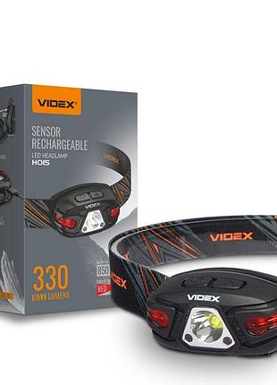 Налобний світлодіодний ліхтарик videx vlf-h015 330lm 5000k