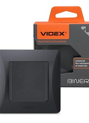 Кабельний вивід чорний графіт videx binera