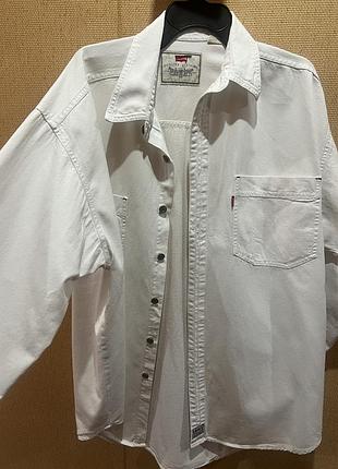 Оригінальна біла рубашка віл levi’s