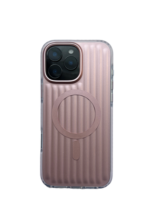 Чохол-накладка case lab ribbed для iphone 13 pro max рожевий