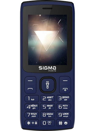 Мобільний телефон sigma mobile x-style 34 nrg type-c синій