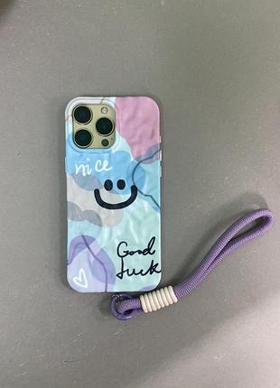 Чохол-накладка case lab good luck для iphone 13 pro фіолетовий