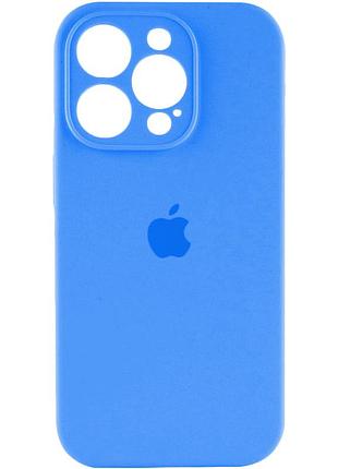 Чохол-накладка silicone full aa camera protect для apple iphone 14 pro max синій